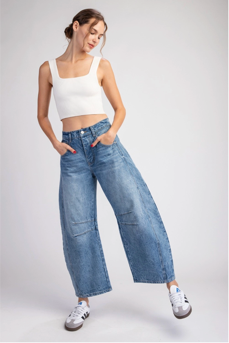 2319 Denim Barrel Pant