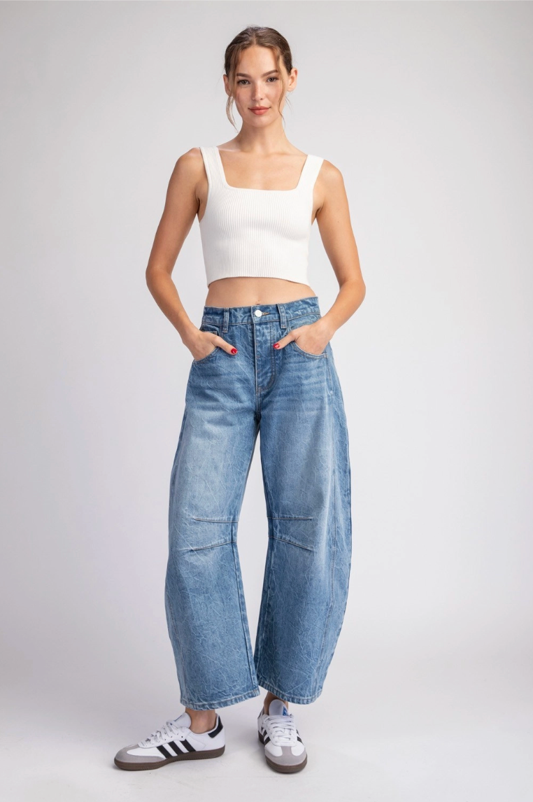 2319 Denim Barrel Pant