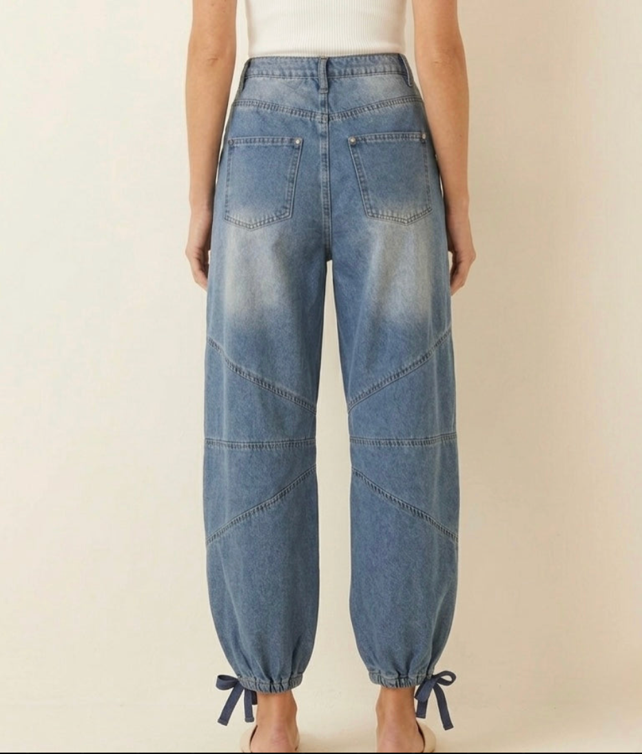 2179 Studded Barrel Denim Pant