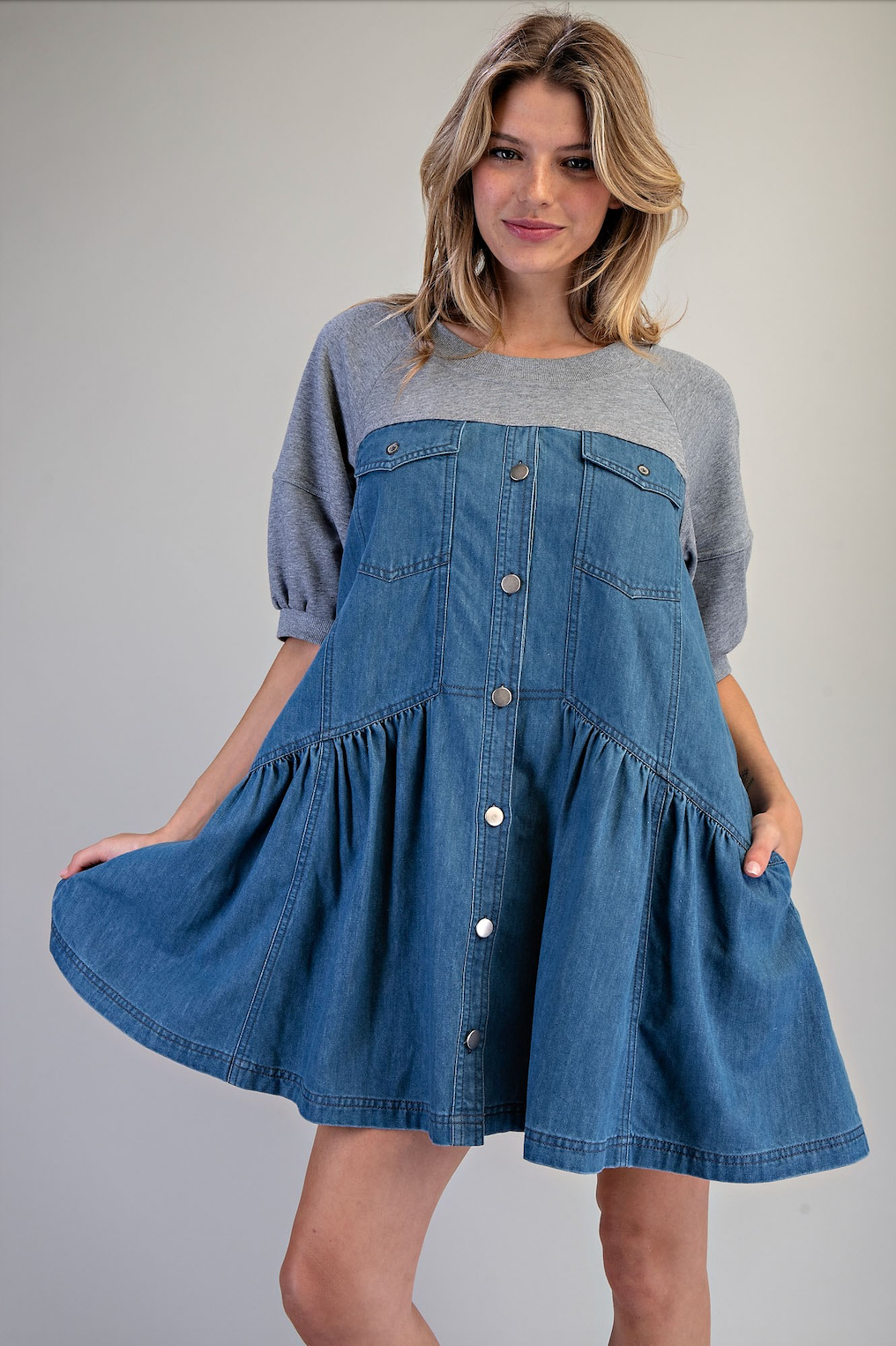 2780 Denim Short Dress