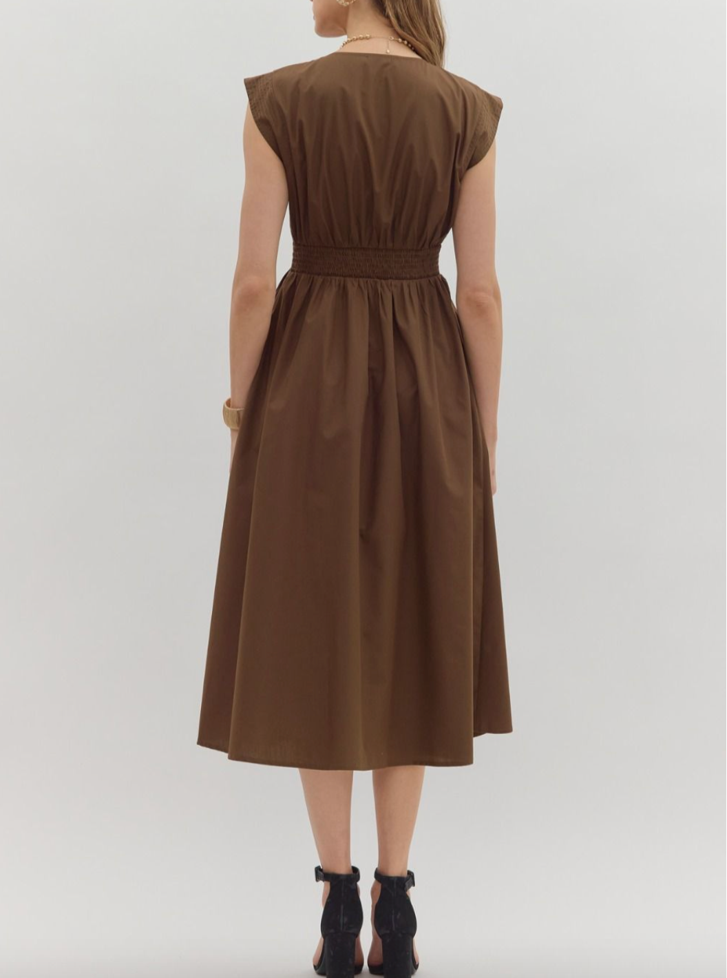 1675 Best Seller Zipper Midi Dress