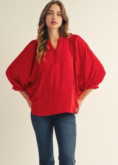 1866 Red Buttons Shirt