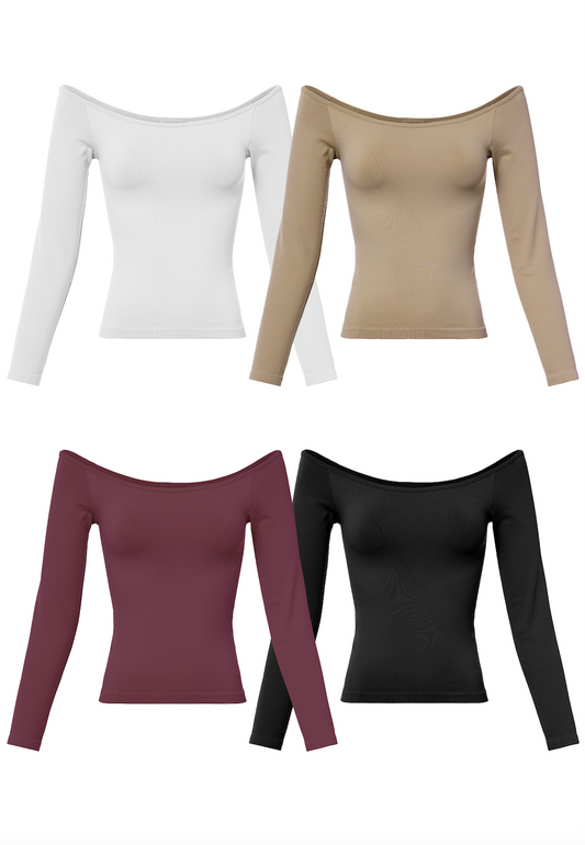 2505 Off Shoulder Basic Top
