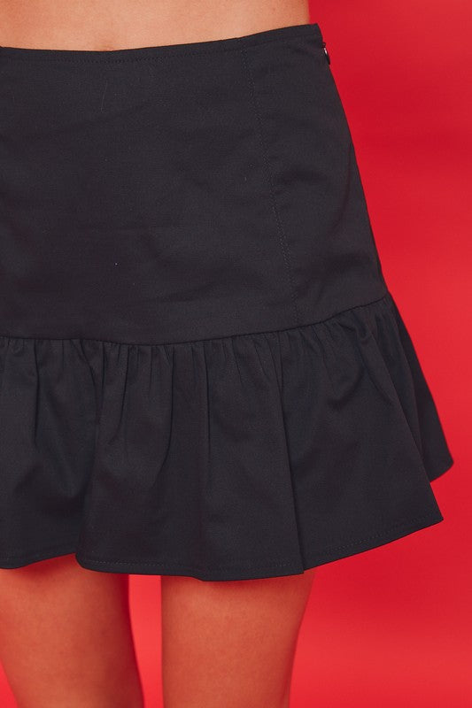 Ruffle Mini Skirt