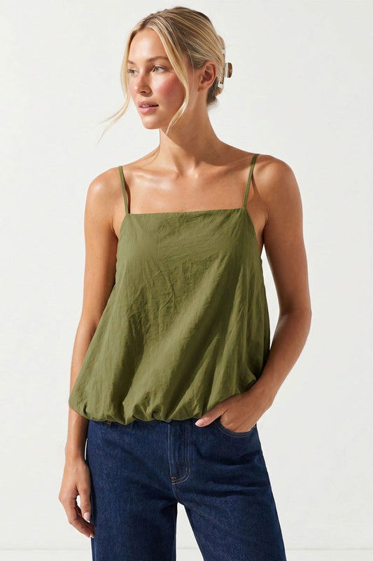 2542 Olive Straps Top