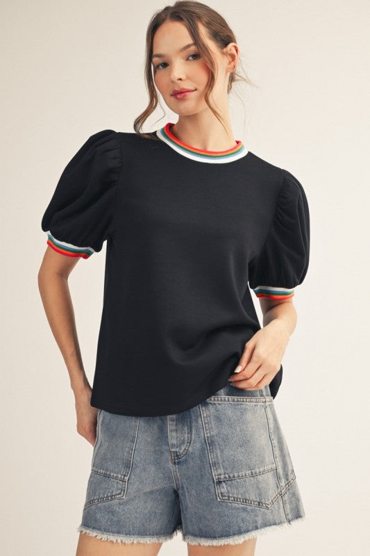 2206 Multi Color Trim Shirt