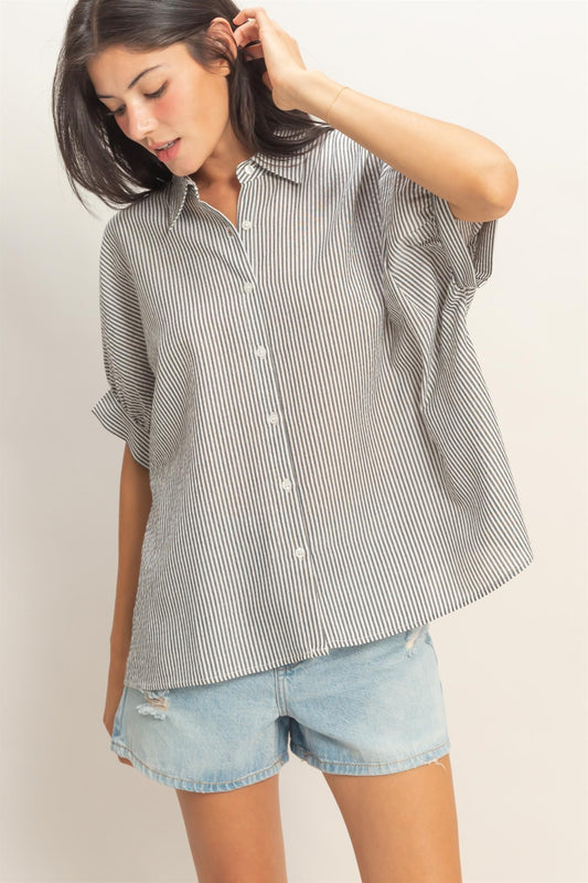 2336 Striped Button Down Shirt