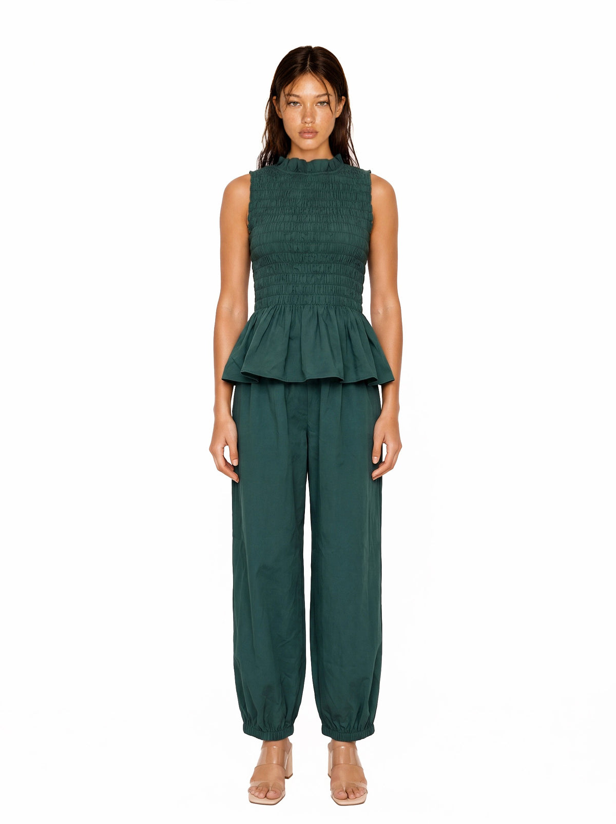 2731 Peplum & Alladin Pant Set