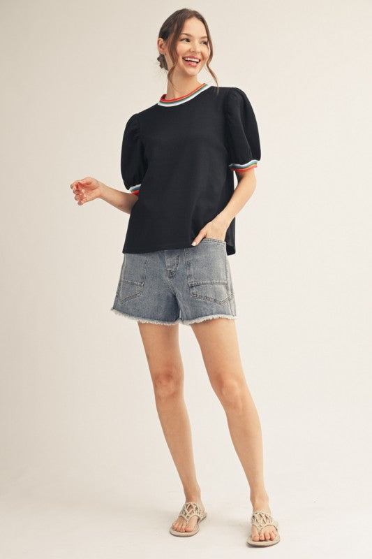 2206 Multi Color Trim Shirt