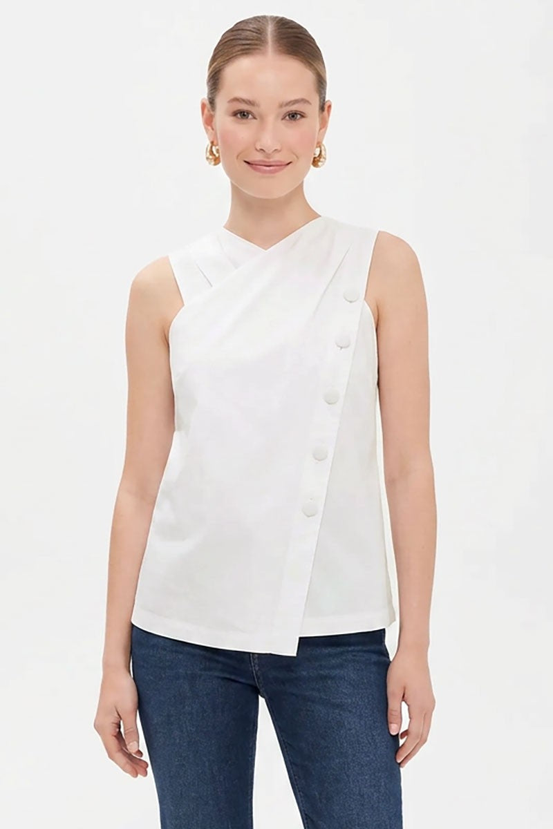 2625 Asymmetrical Cross Front Top