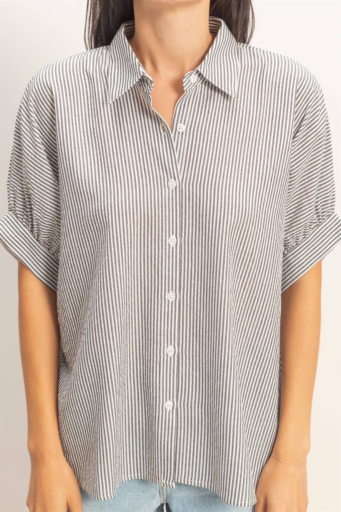 2336 Striped Button Down Shirt