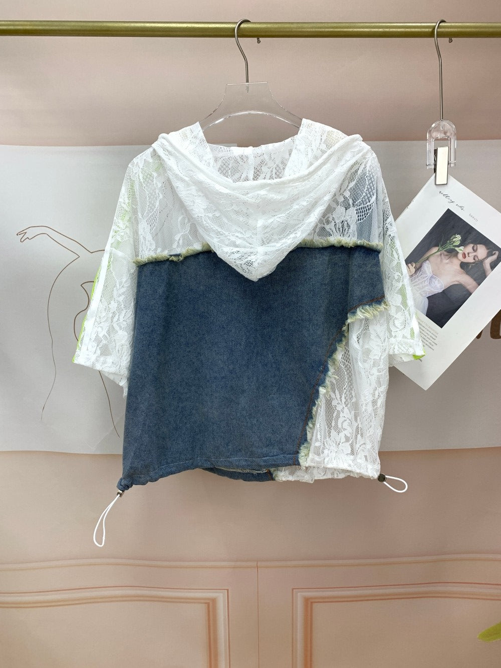 2439 Lace Neon Collage Jacket