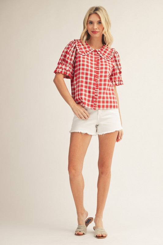 2205 Red Plaid Shirt