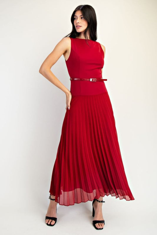 1889 Belted Maxi Dress