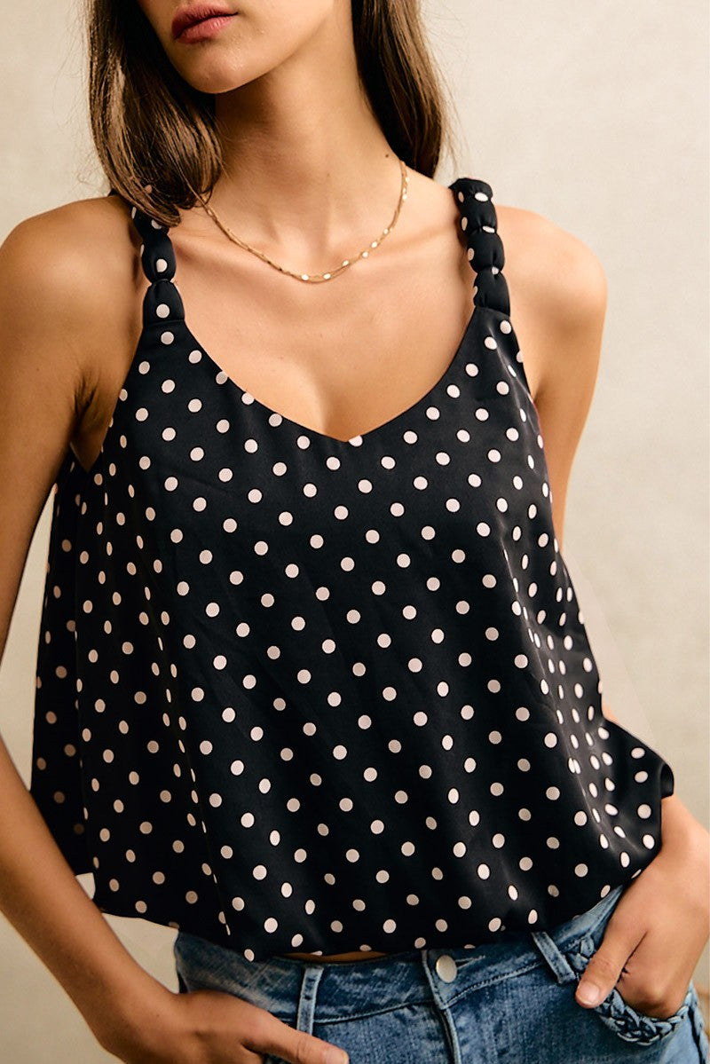 2674 Polka Dots Bubble Top