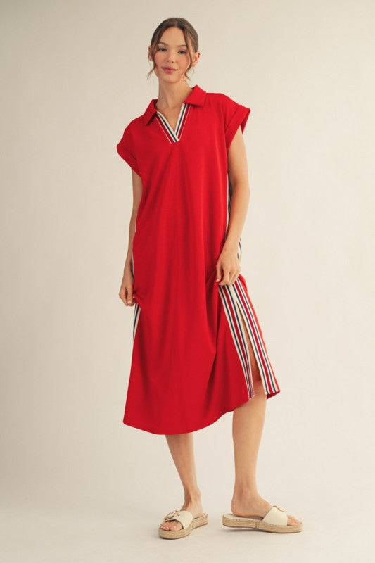 2109 Collar Track Lines Dress