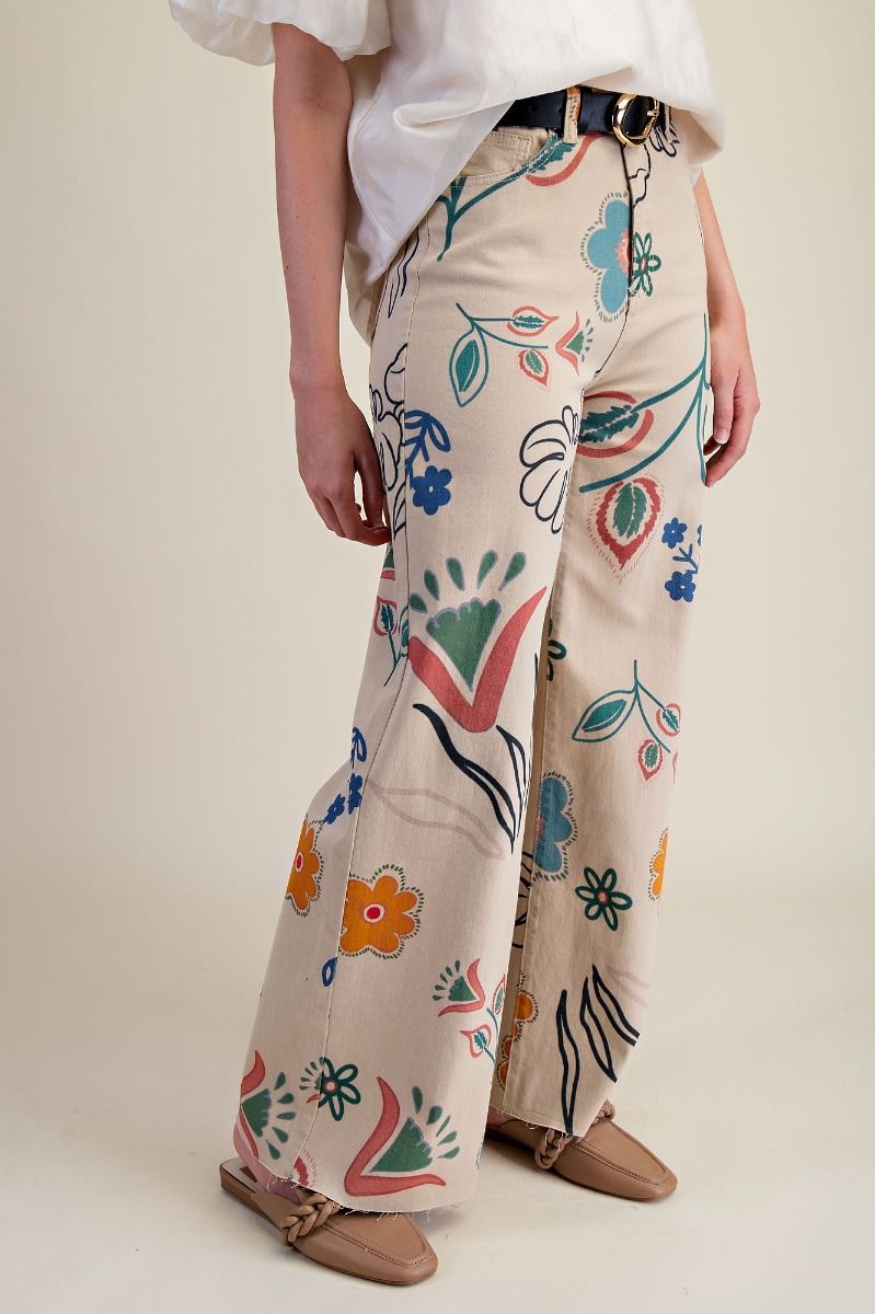 2211 Floral Funky Pant