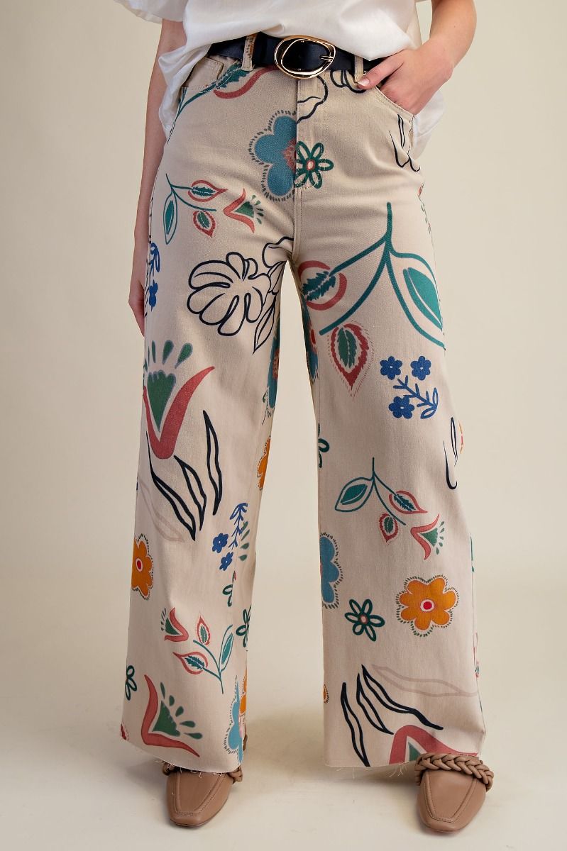 2211 Floral Funky Pant