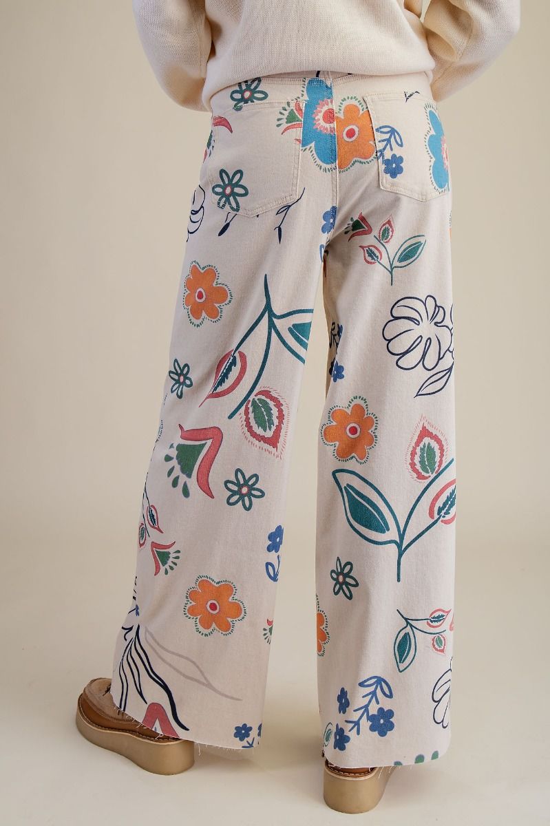 2211 Floral Funky Pant