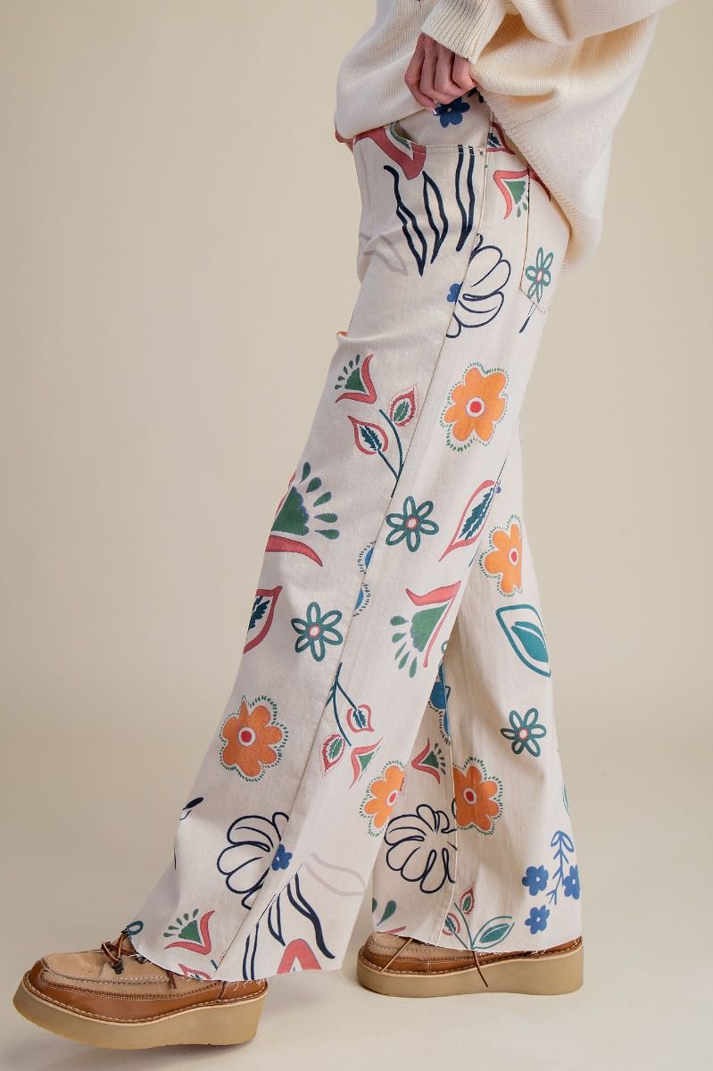2211 Floral Funky Pant