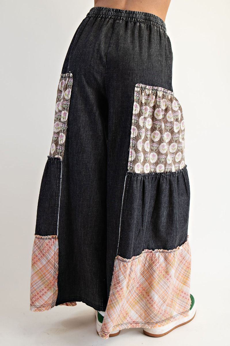 2327 Patchwork Wide Leg Pants