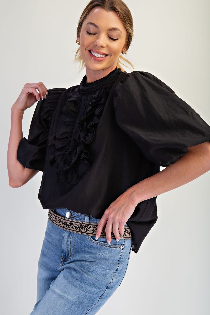2215 Ruffle Bubble Top