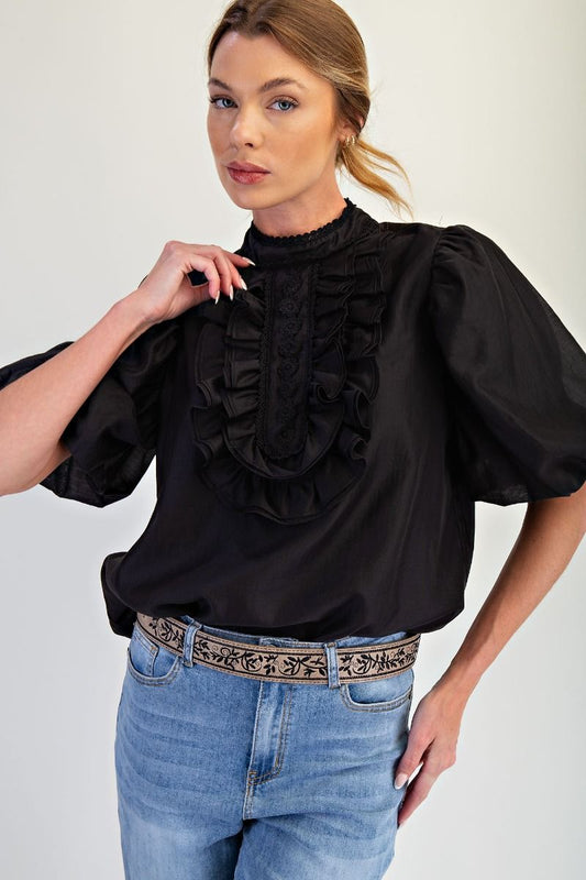 2215 Ruffle Bubble Top