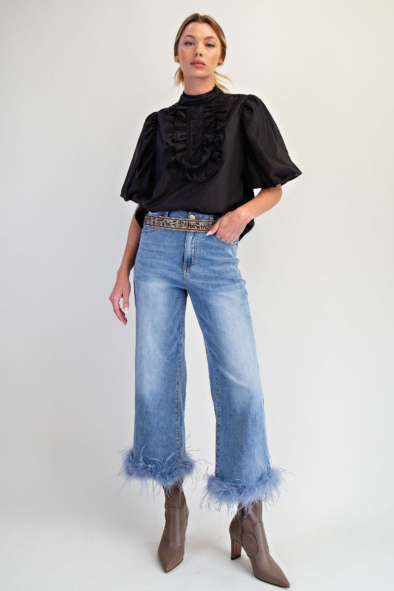2215 Ruffle Bubble Top
