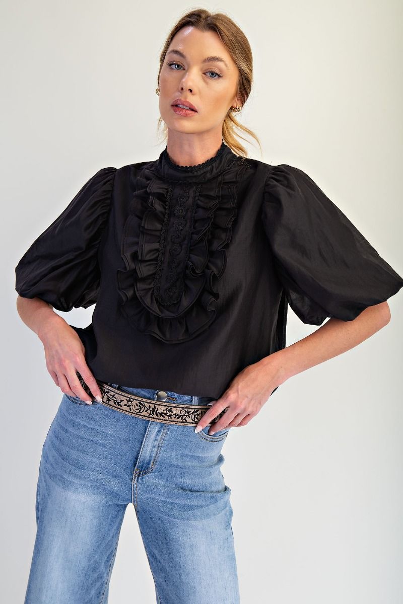 2215 Ruffle Bubble Top