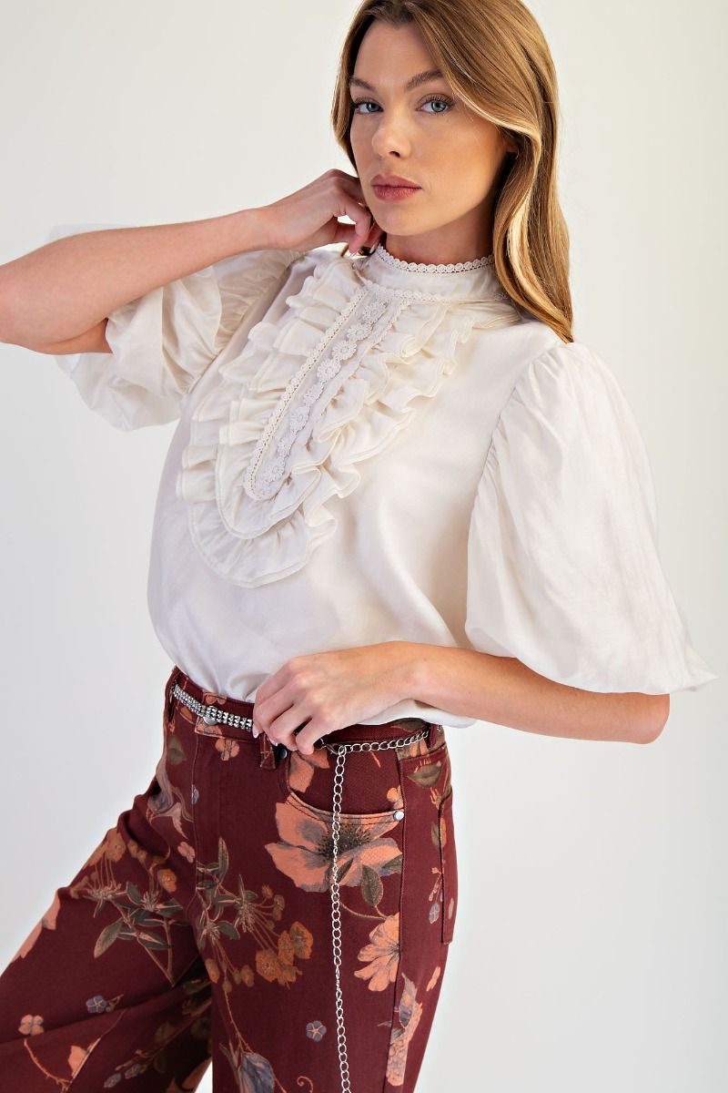 2215 Ruffle Bubble Top