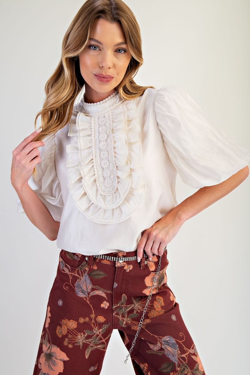 2215 Ruffle Bubble Top