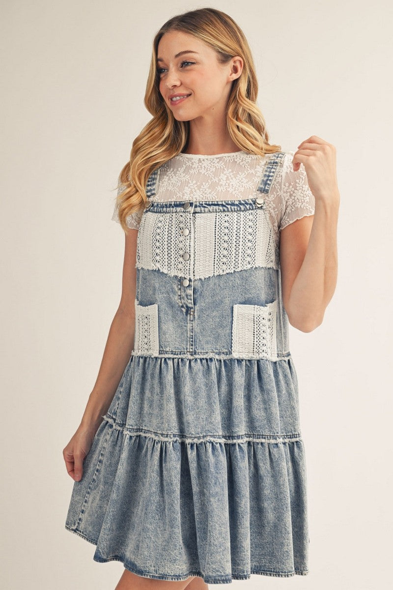 2279 Overall Lace Dress