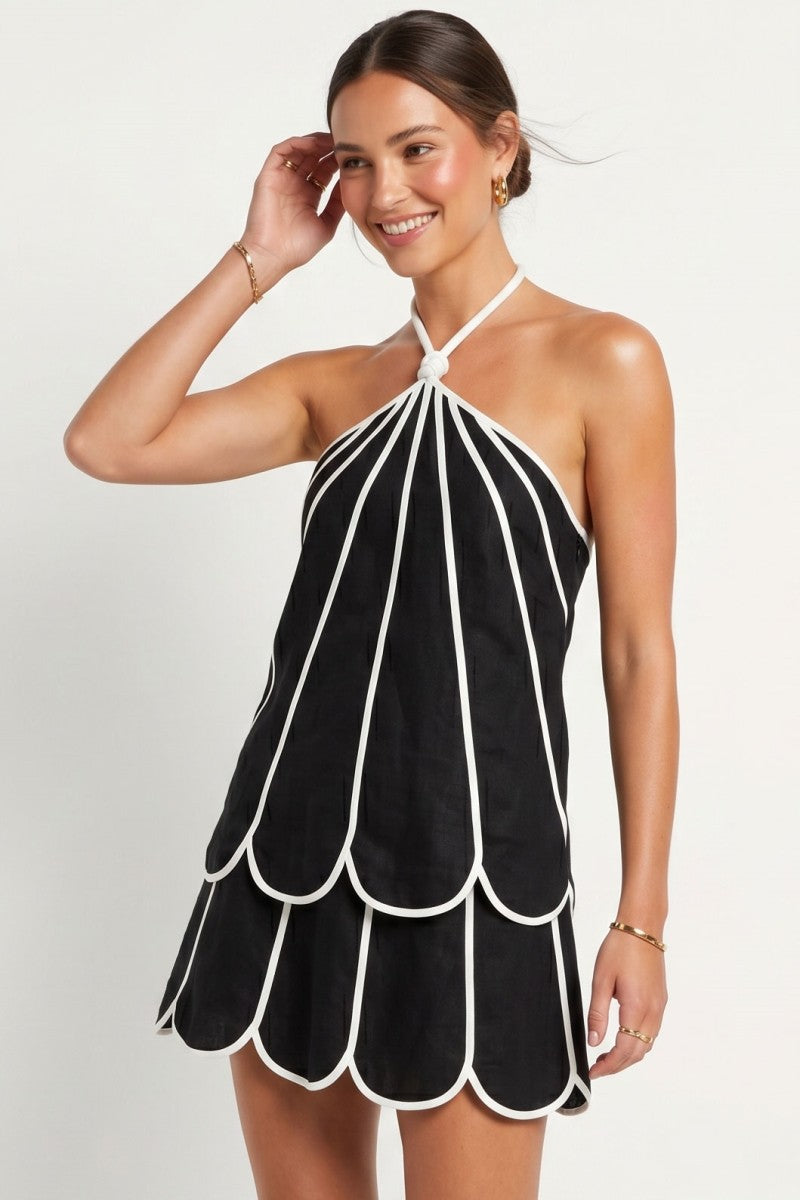 2541 Skort & Halter Top Trim Set